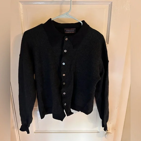 Sweaters | Umberto Vallati Black Cardigan | Poshmark